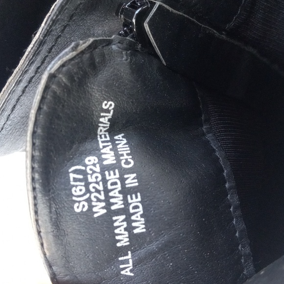 Rue 21 ETC Women's Black Mid Calf Boots Size S 6/7 - Picture 7 of 12